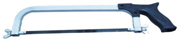 Tubular Pistol Type Hacksaw Frame, Color : silver