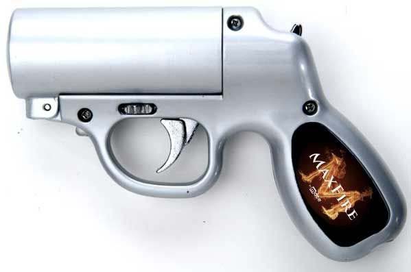 silver pepper spray gun