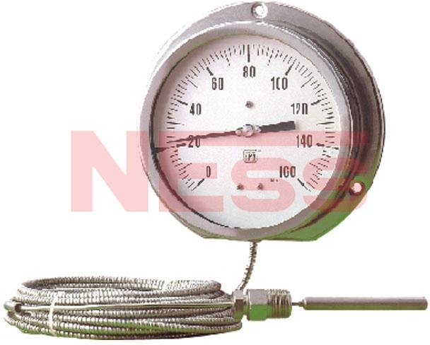 STAINLESS STEEL INDUSTRIAL THERMOMETER GAS FILLED