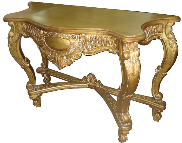 Wooden Carved Golden Console