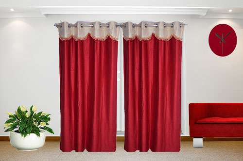 Crush Red Curtains