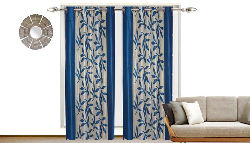 Swarosk 114 Blue Curtains