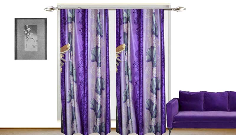 Veinna 231 Purple Curtains