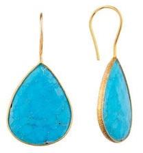925 Sterling Silver Natural Turquoise Gemstone Earring