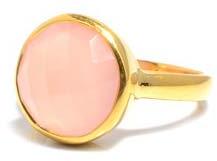 Pink Chacedony Gemstone Ring