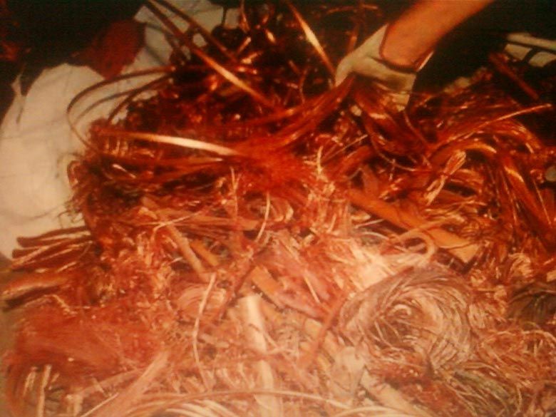 Copper Scraps Including Berry, Birch, Candy and Other Copper Scraps