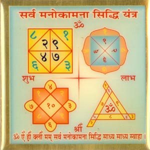 Siddha Sarva manokamna siddhi yantra Double energised by benificiary name
