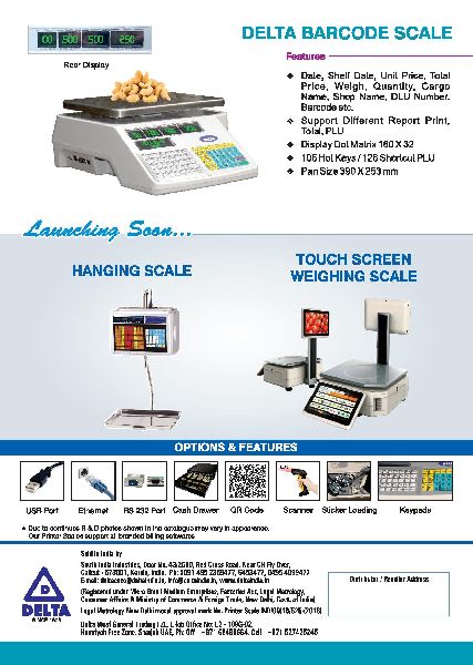 TICKET THERMAL PRINTING WEIGHING SCALE