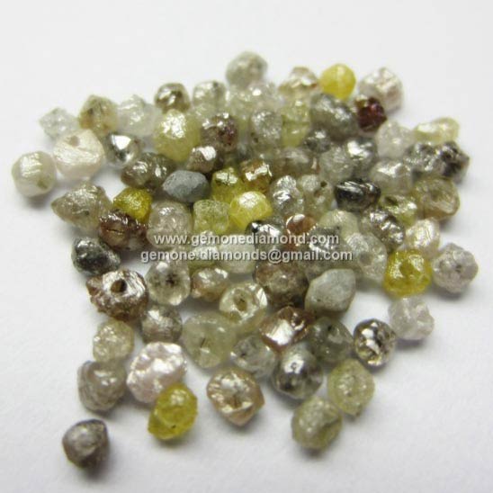 Excellent Quality Natural Loose Mixed Color Drilled Diamond Beads For Necklace