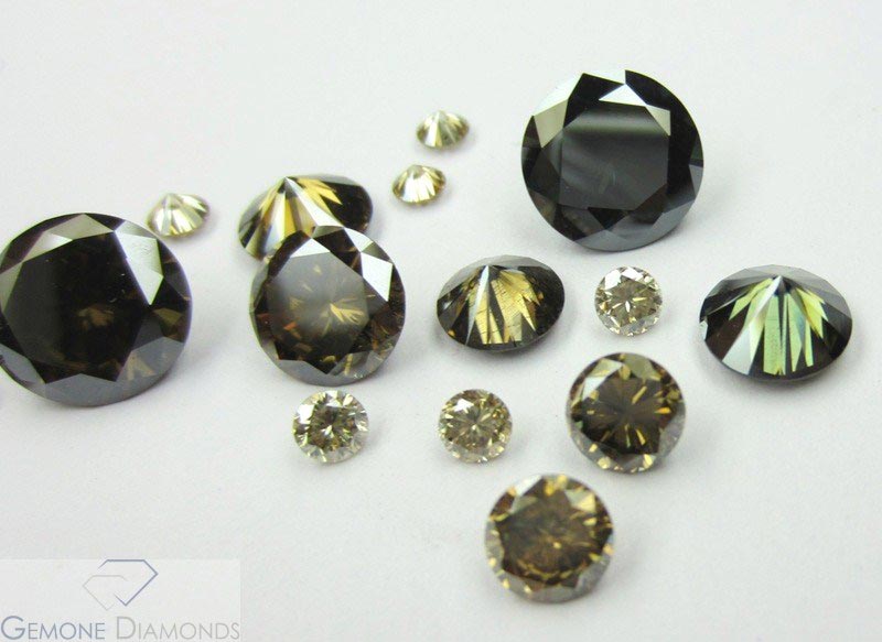 Excellent Quality Round Brilliant Cut Fancy Color Moissanite Diamonds