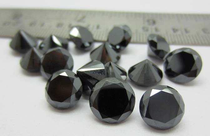 loose black diamond beads for necklace
