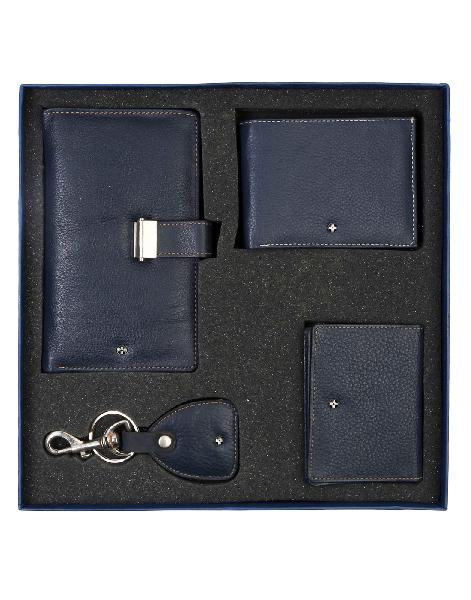 JL Collections Women Navy Blue Leather Gift Sets