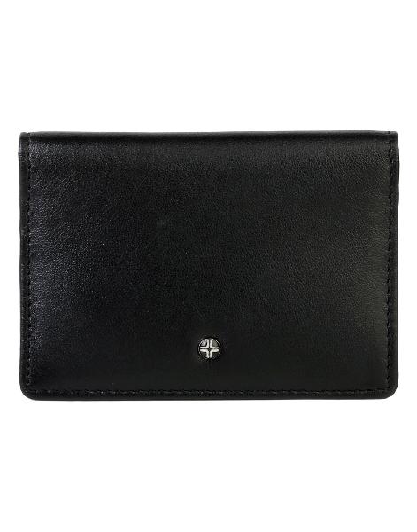 JL Collections Men's Black Leather Card Holder (5 Card Slots) - JL_CC_2501_A