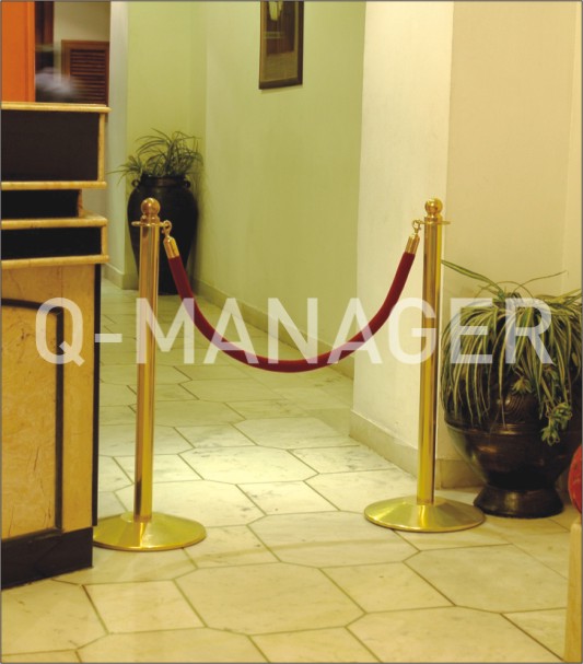 Q-manager Classic post with rope