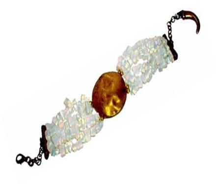 Moonstone Beaded Bracelet