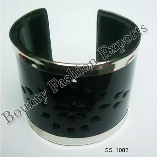 Black Horn Cuff Bracelets