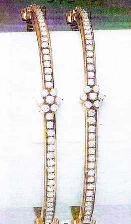 Diamond Bangles - (bg-15)