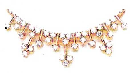 Diamond Necklace  - ( P - 180)