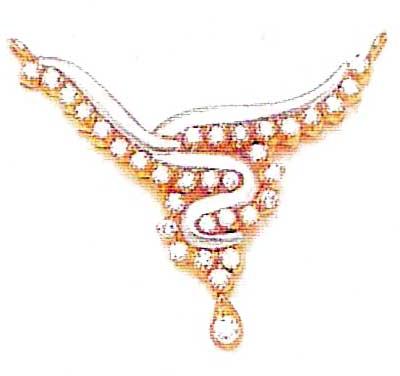 Diamond Necklace  - ( P - 181)