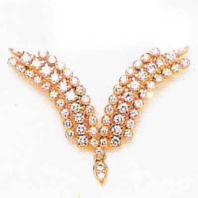 Diamond Necklace  - ( P - 184)