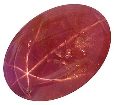Oval Star Ruby Gemstone -01