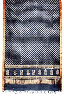 Mangalagiri Gold Khadi Dupatta Pd-60