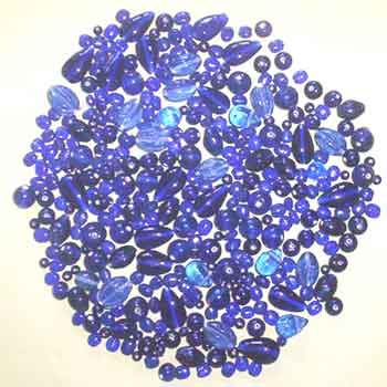 Blue Plain Mix Beads-Mb-07