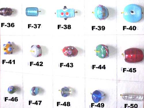 Lampwork Glass Beads-f- 36 - 50