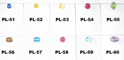 Plain Glass Beads-pl- 51 - 60