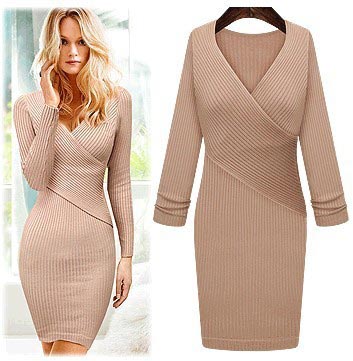 Knitted Long One Piece Dress
