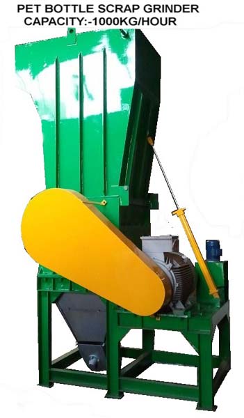 Electric Polished Pet Bottle Crusher Machine, Working Capacity : 50-100kg/h