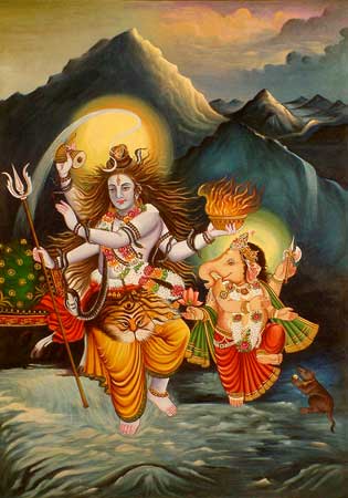 Shiva & Ganesha