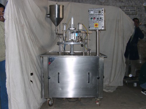 Triple Head Automatic Cup Filling Machine
