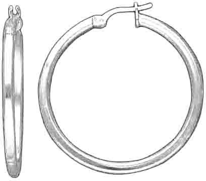Plated Hoop Earrings  DTSE 000005