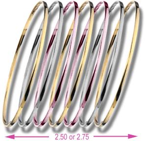 Threetone Plated Diamond Cut Bangles. DT-EX-MP-1221