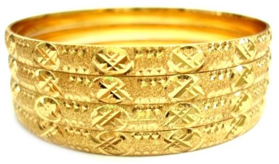 Yellow Gold Plated Bangles