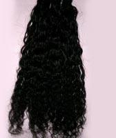 Machine weft curly hair