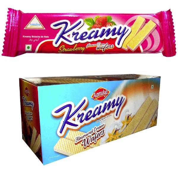 Strawberry Cream Wafers/ Kreamy Wafers