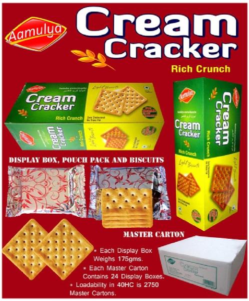 Aamulya Cracker Biscuits, Color : Brown