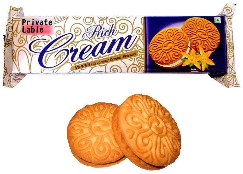 Aamulya Round Rich Cream Sandwich Biscuits, Packaging Type : Box, Family Pack, Single Package