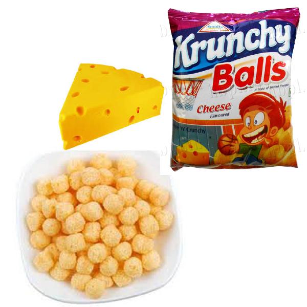 Crunchy cheese snacks