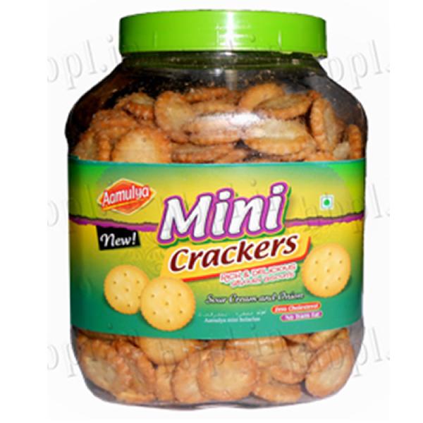 Aamulya Onion Crackers biscuits, Packaging Type : Jar
