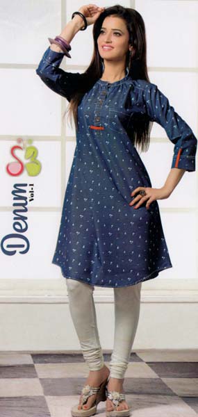 Cotton Denim  kurti