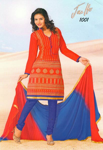 Shruti Creation – Designer Chanderi Cotton Dress Materials