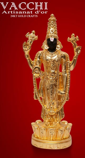 Gold Plated Balaji Idols