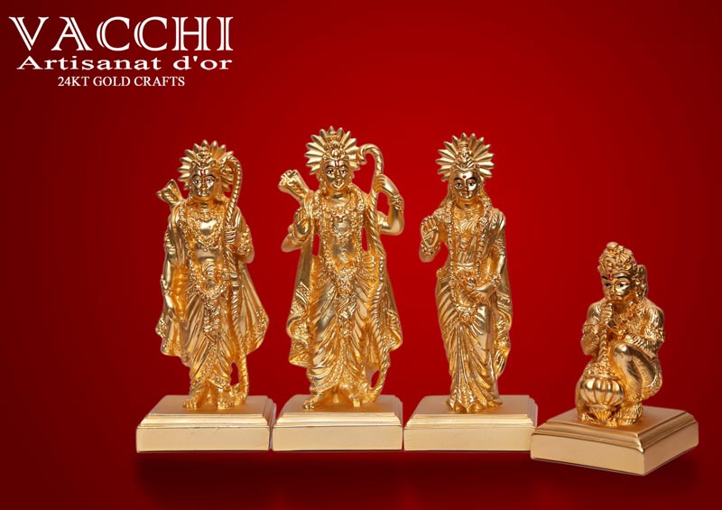 Gold Plated Ram Darbar Idols
