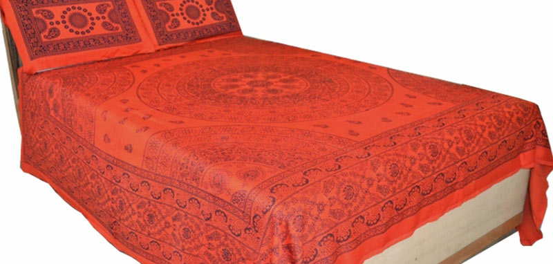 Yogesh Bedsheet, Color : red