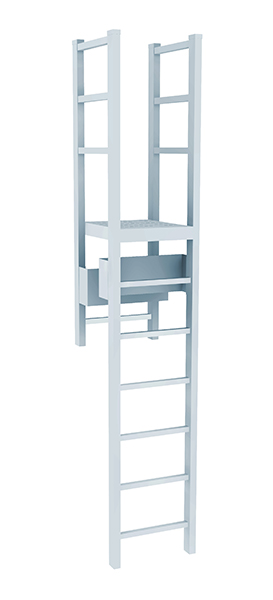 Tubular Rail High Parapet Access Ladder