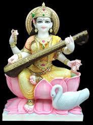 Marble Saraswati Statue