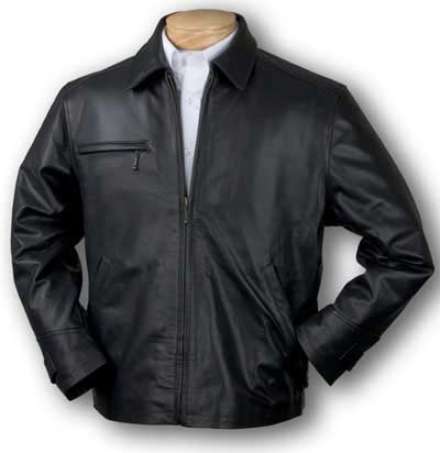 Plain Mens Leather Jackets, Size : XL